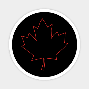 One line Canada Magnet